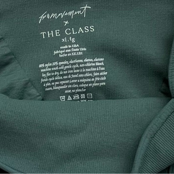 Free People Movement Good Karma Square Neck Crop Top in Spruced Up Size XL NWOT - Picture 9 of 11